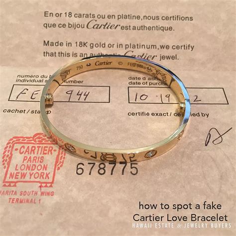 serial numbers inside real cartier bracelet